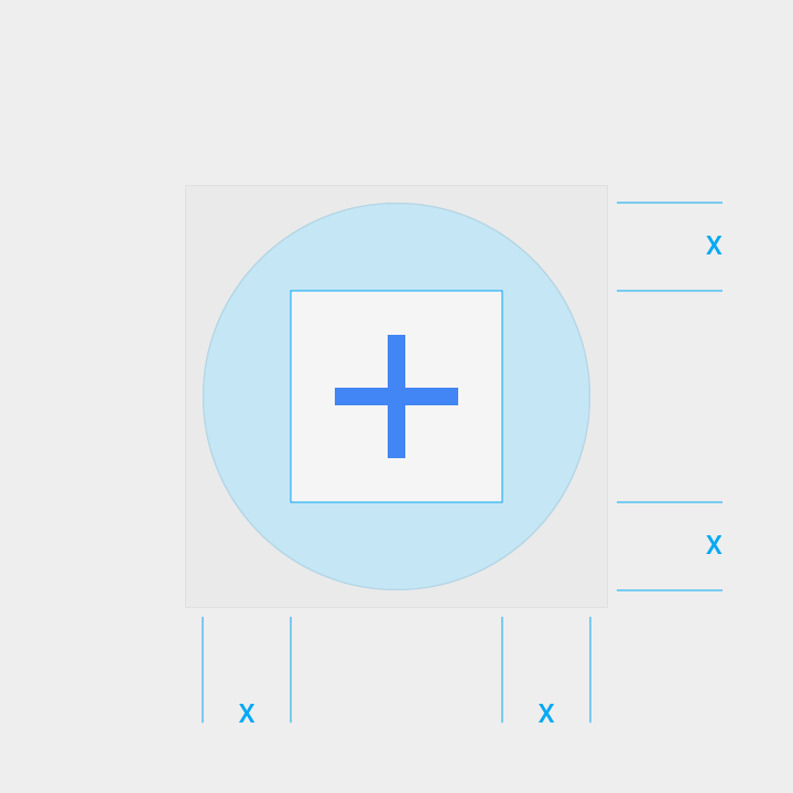 Material Design: Center 24dp icon in live area circle