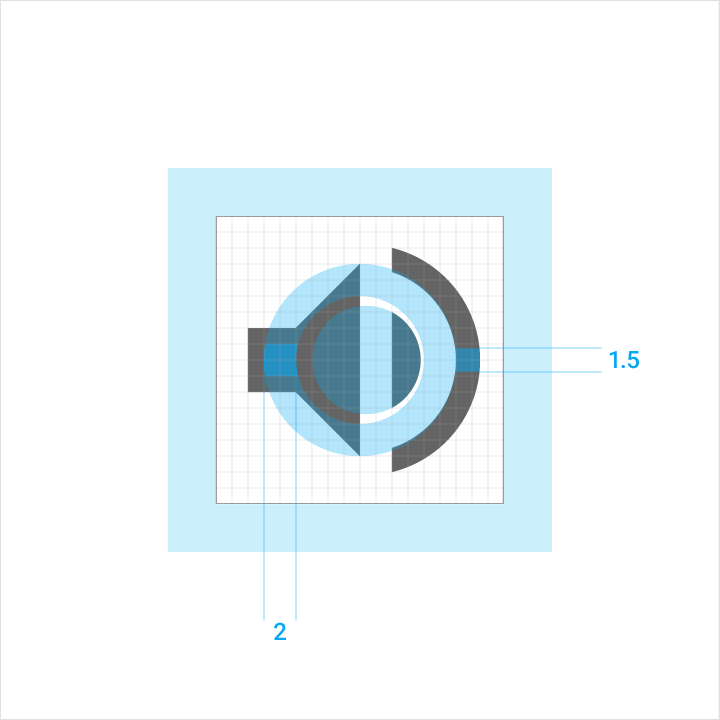 Material Design optical corrections improve legibility by using a reduced scale