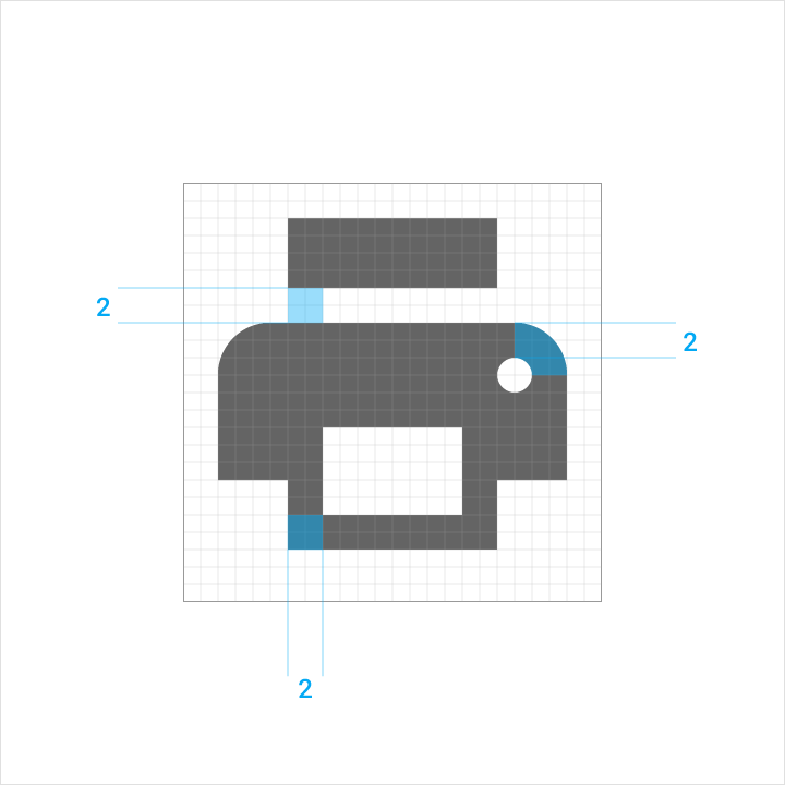 Consistency in stroke width for Material Design icons