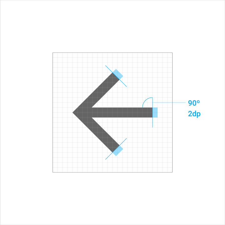 Stroke terminal angle in Material Design icons