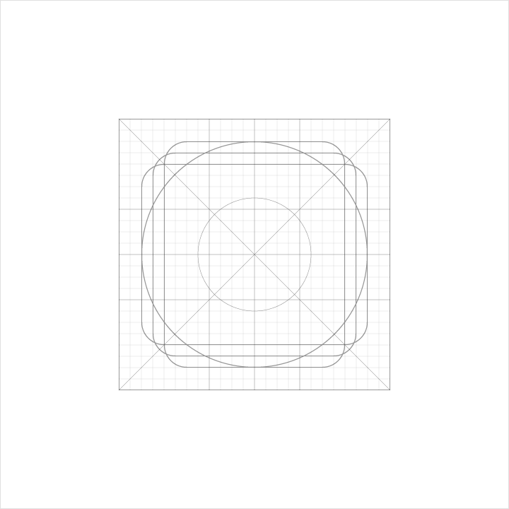 Material Design icon grid