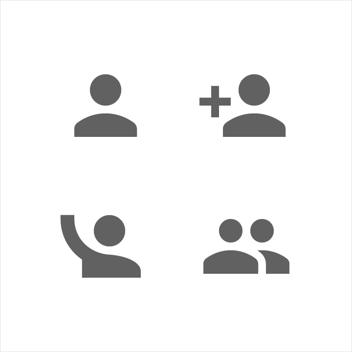 Example of upper-body human iconography in Material Design
