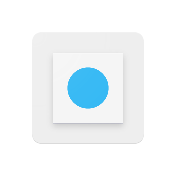 Material Design Product icon anatomy - Spot color