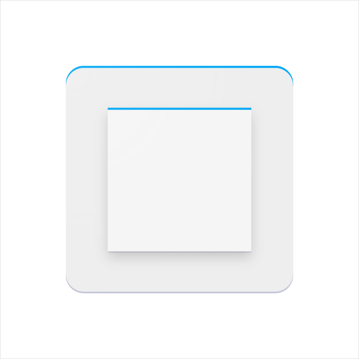 Material Design Product icon anatomy - Tinted edge