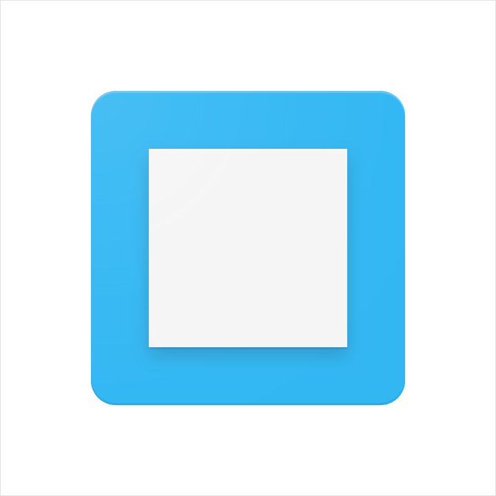 Material Design Product icon anatomy - Material background
