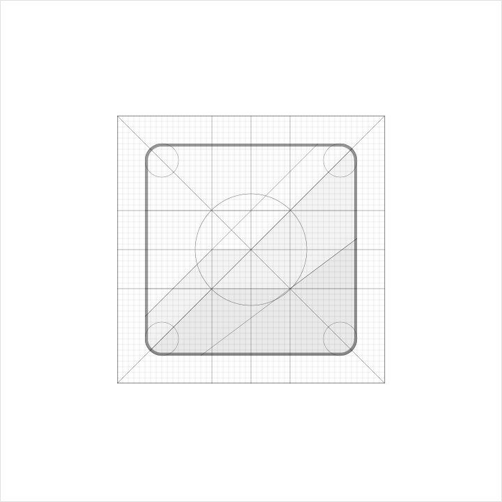 Material Design square geometry