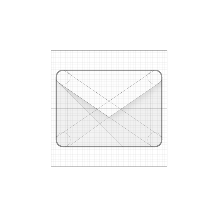 Material Design diagonals geometry