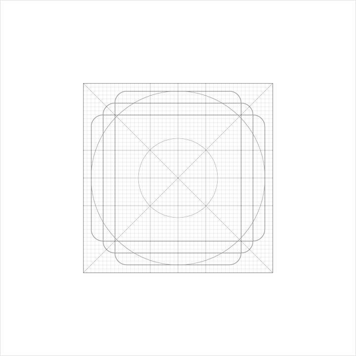 Material Design product icon grid