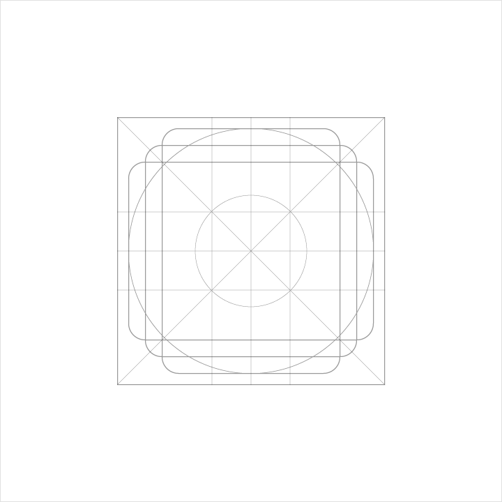 Material Design product icon keylines