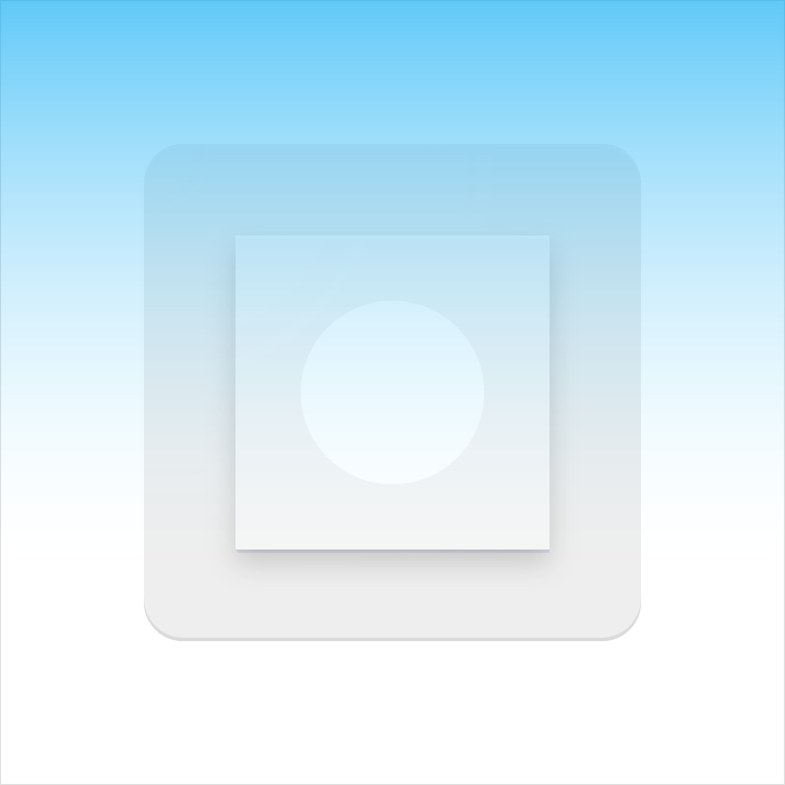 Material Design Product icon top lighting