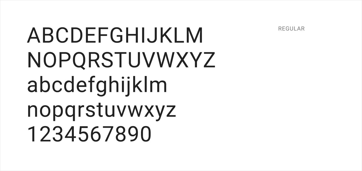 Material Design 中的 Roboto 字体和数字