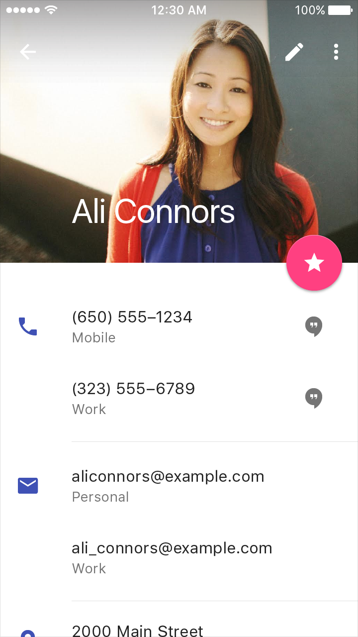 Material Design 中的副标题样式示例