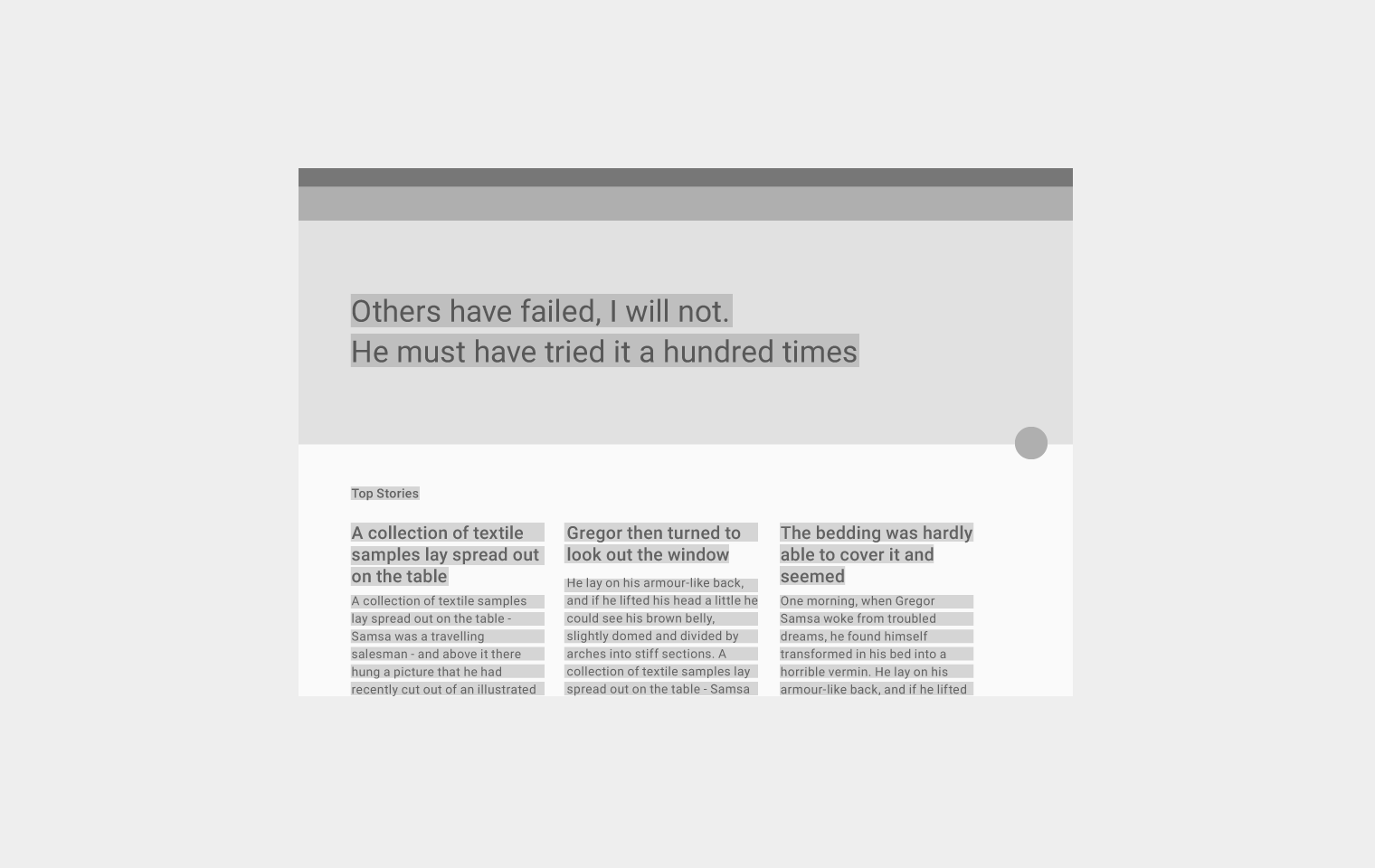 Material Design UI scales well with magnification and large text