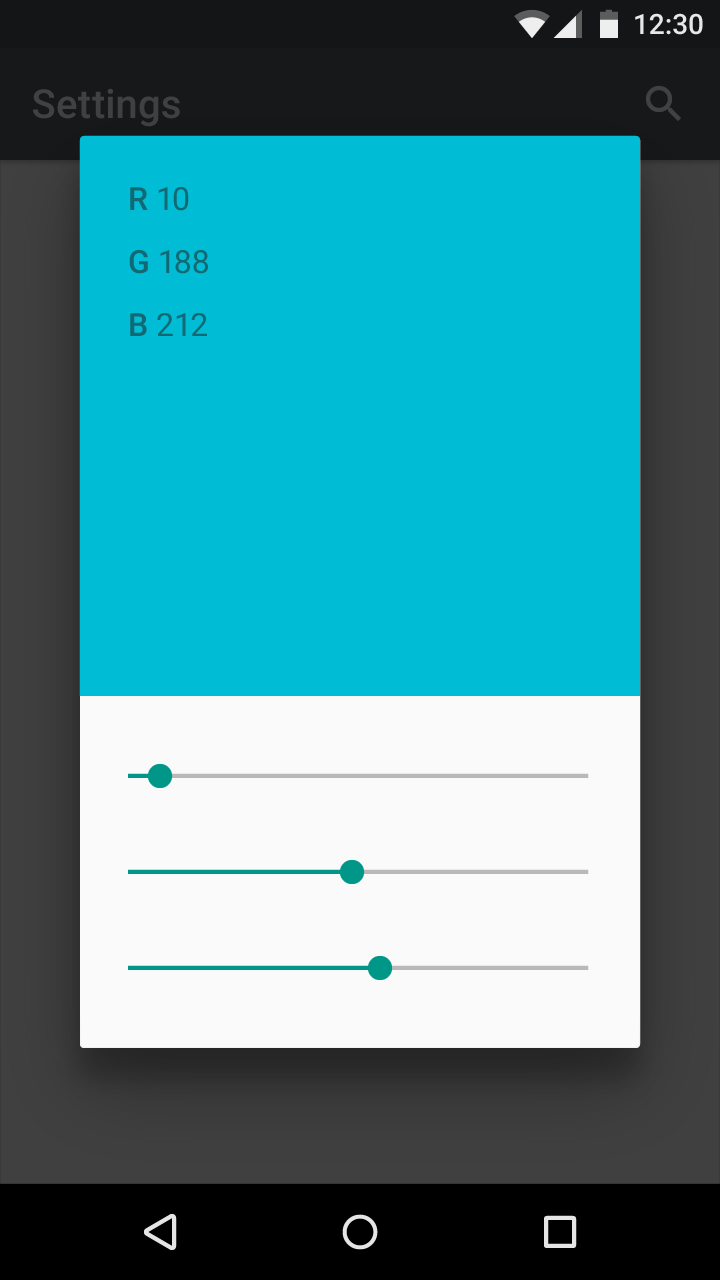 Slider value too far from control in Material Design