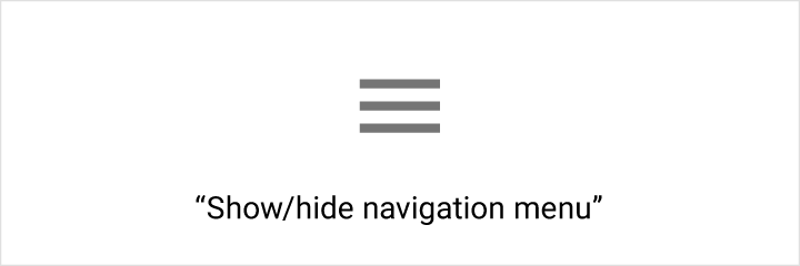Show/hide navigation menu in Material Design