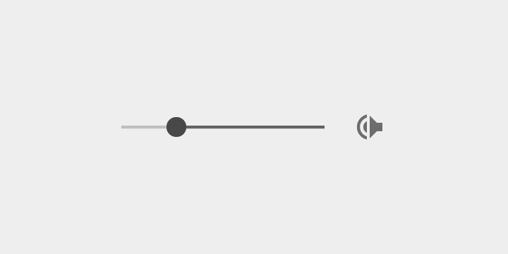 Material Design: Mirrored RTL volume slider with speaker icon