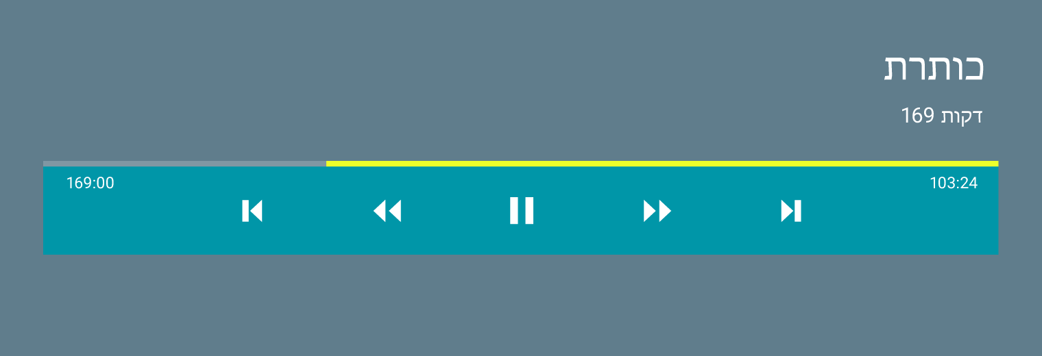 Material Design: Do not mirror media playback elements