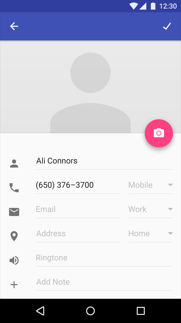 Material Design English UI in LTR